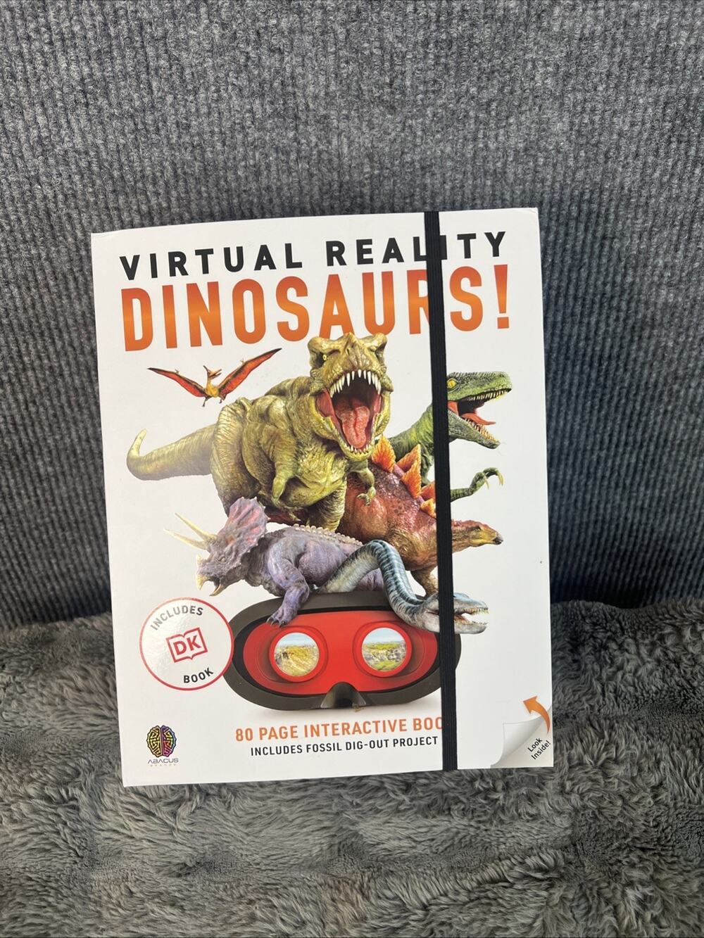 Abacus Illustrated Interactive VR and Learning Activity Set Assorted Dinosaurs